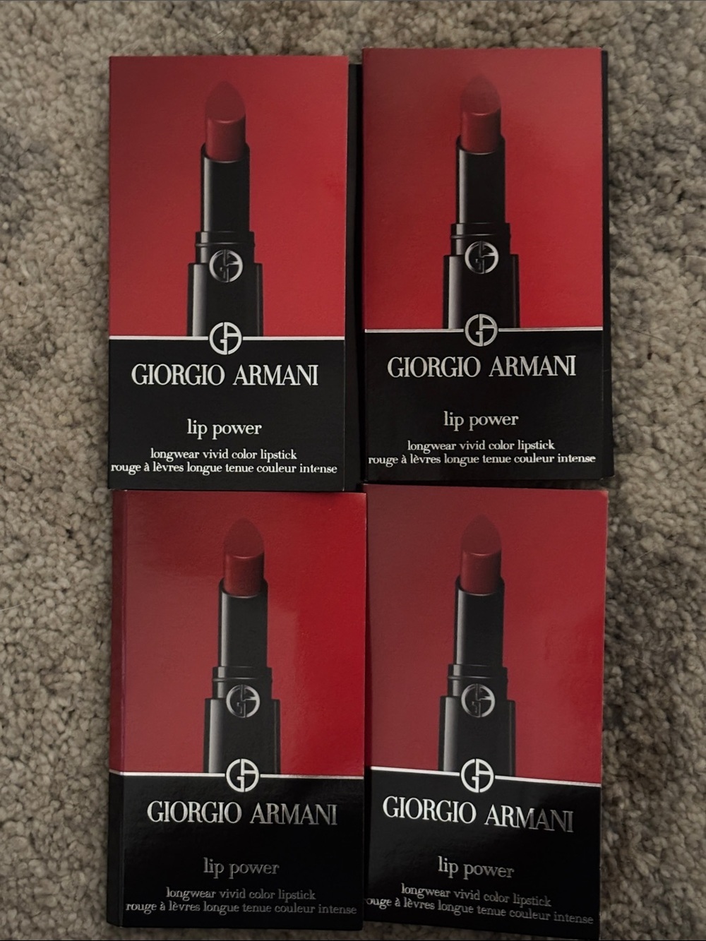Giorgio Armani Lip Power Longwear Lipstick — (4-Pack) 806